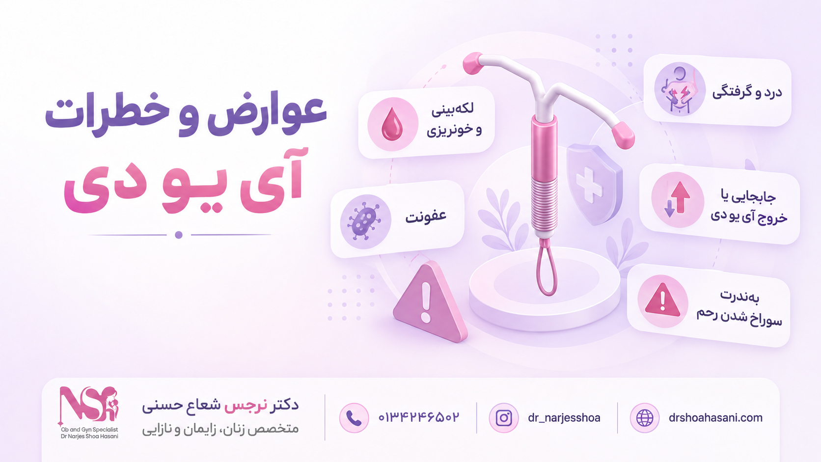 عوارض و خطرات آی یو دی