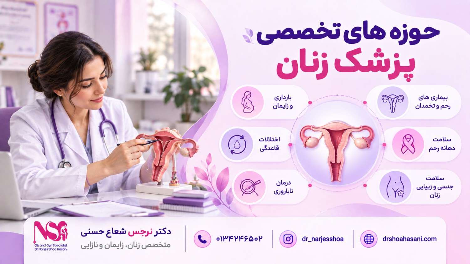 حوزه های تخصصی پزشک زنان